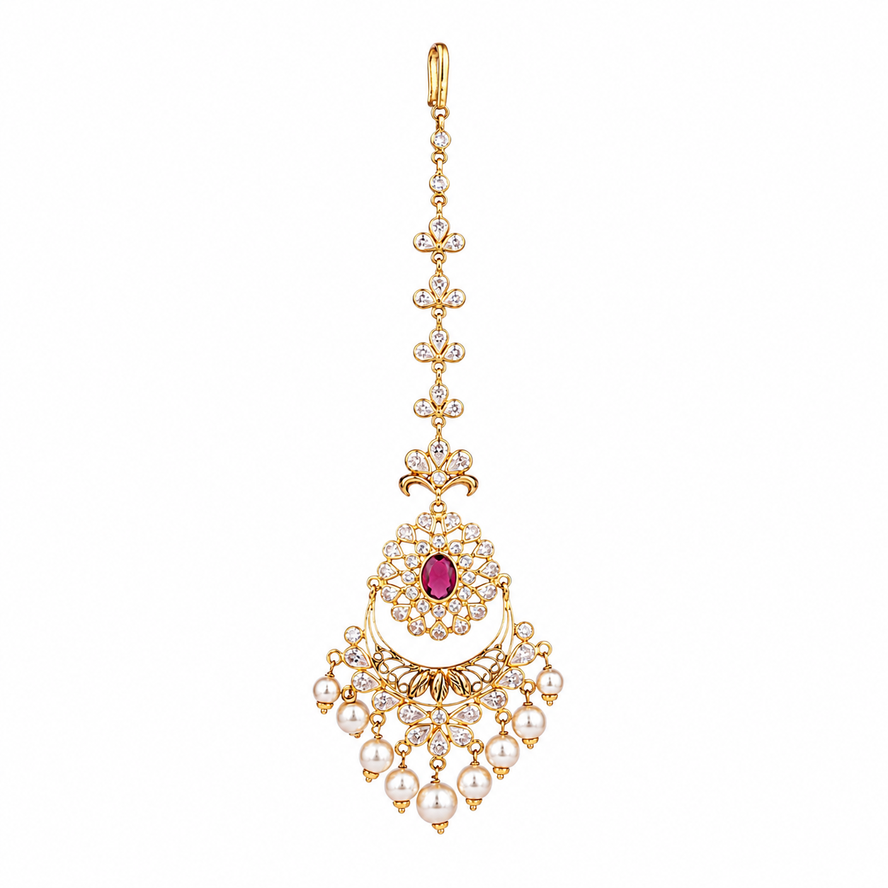 Niharika 22KT Gold Maang Tikka