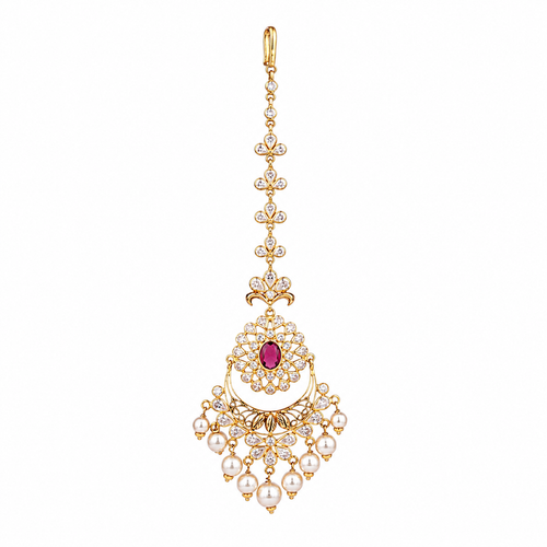 Niharika 22KT Gold Maang Tikka