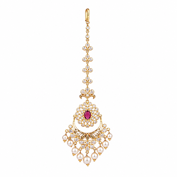 Niharika 22KT Gold Maang Tikka