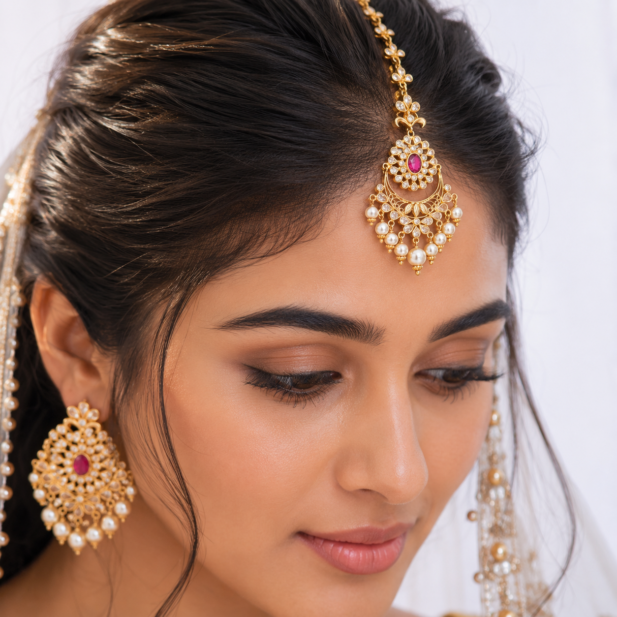 Niharika 22KT Gold Maang Tikka