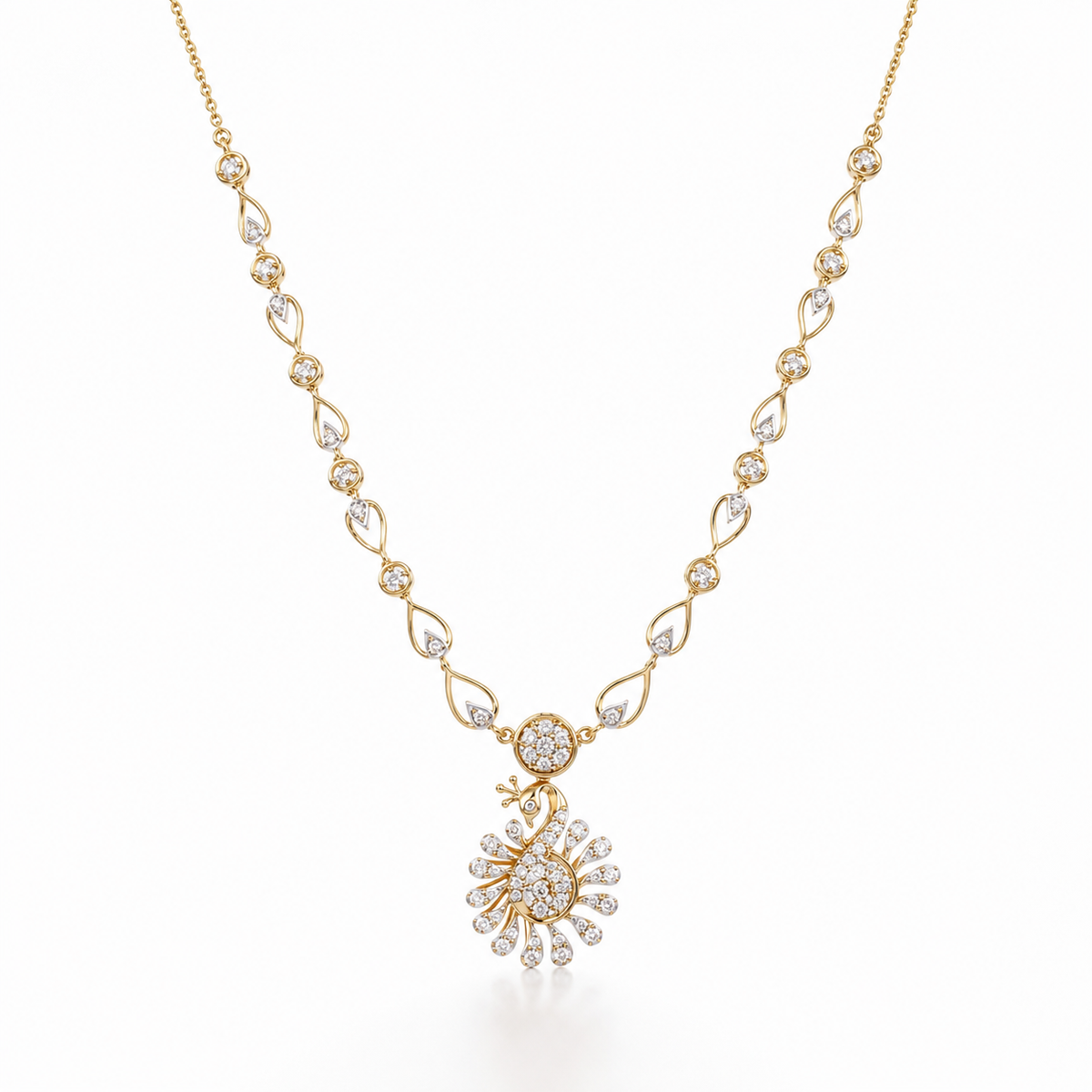 Nivara 14KT Gold Diamond Necklace