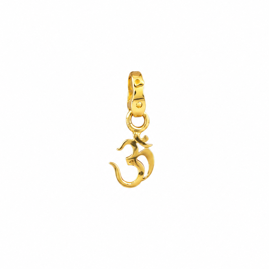 Om 22KT Gold Pendant For Kids