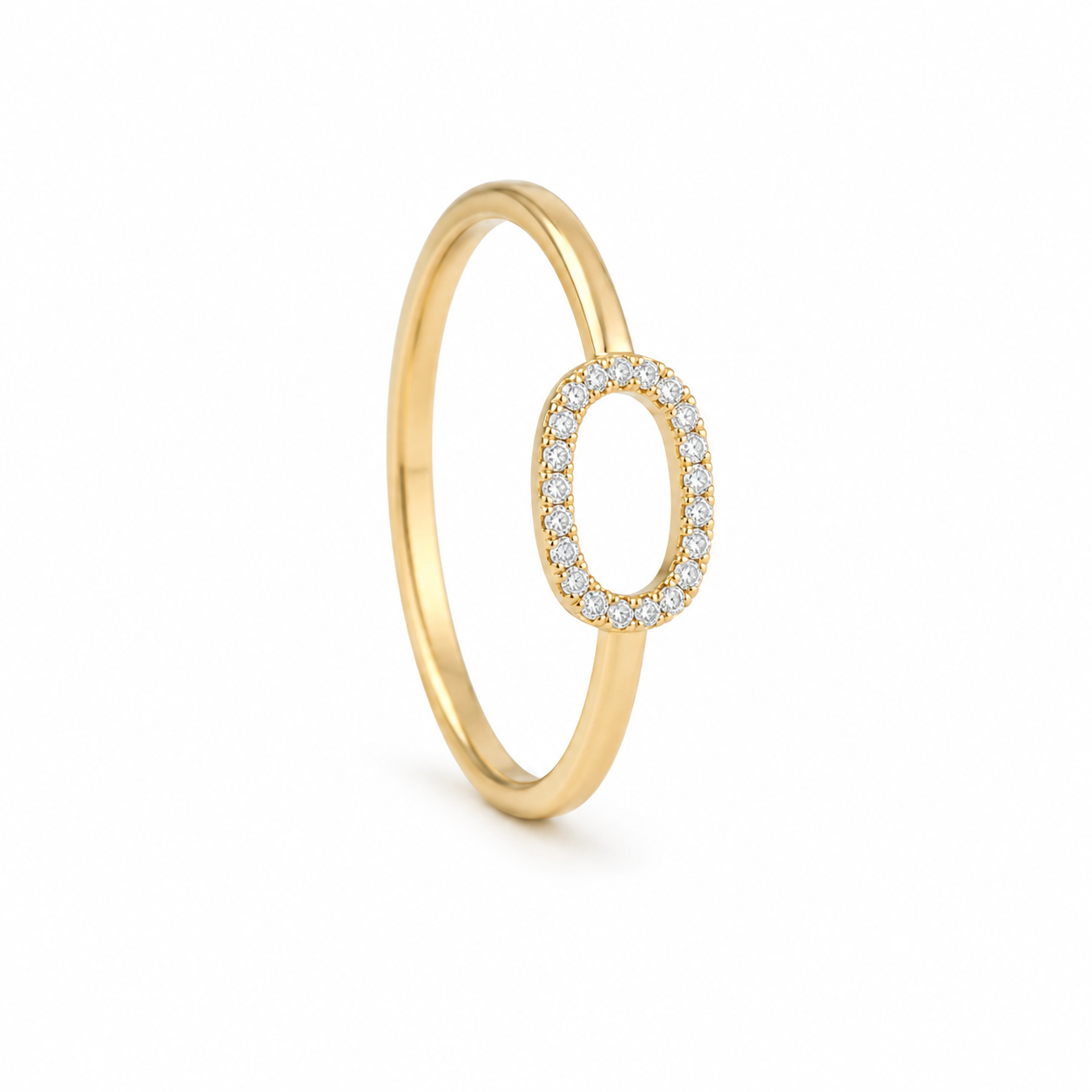 Open Oval 22KT Gold Ring
