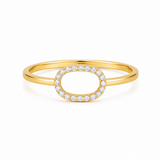Open Oval 22KT Gold Ring