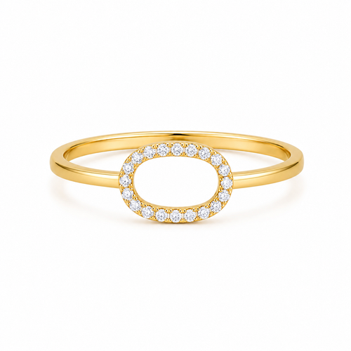 Open Oval 22KT Gold Ring
