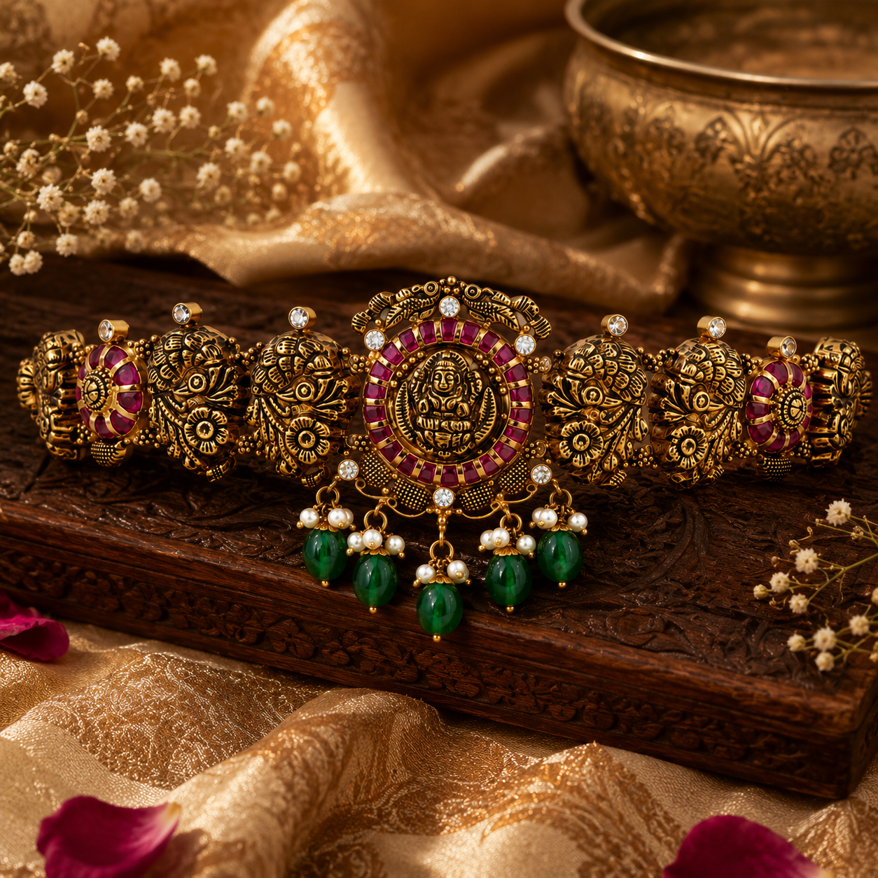Opulent Lakshmi 22KT Gold Bajuband