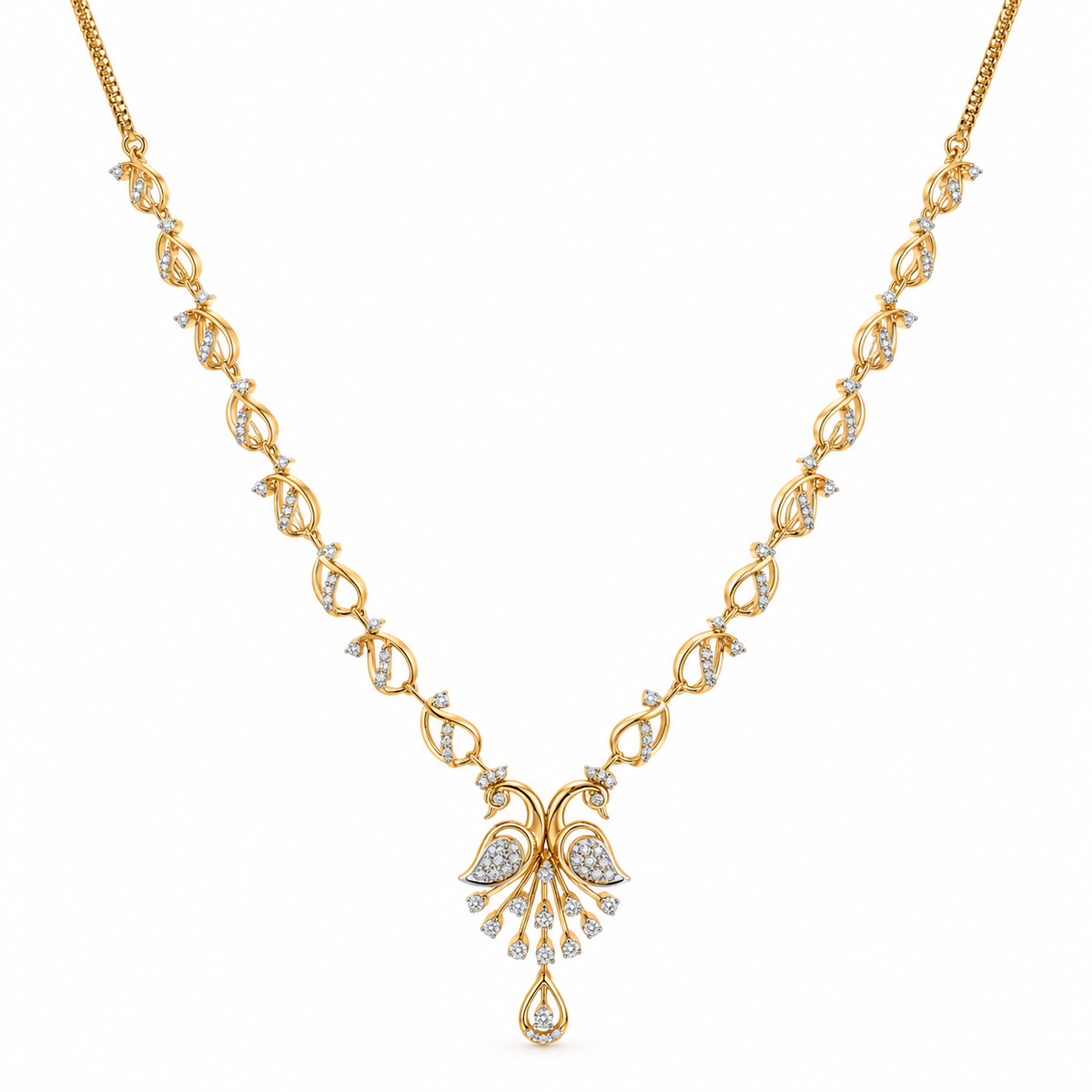 Orelia Whisper 14KT Gold Diamond Necklace