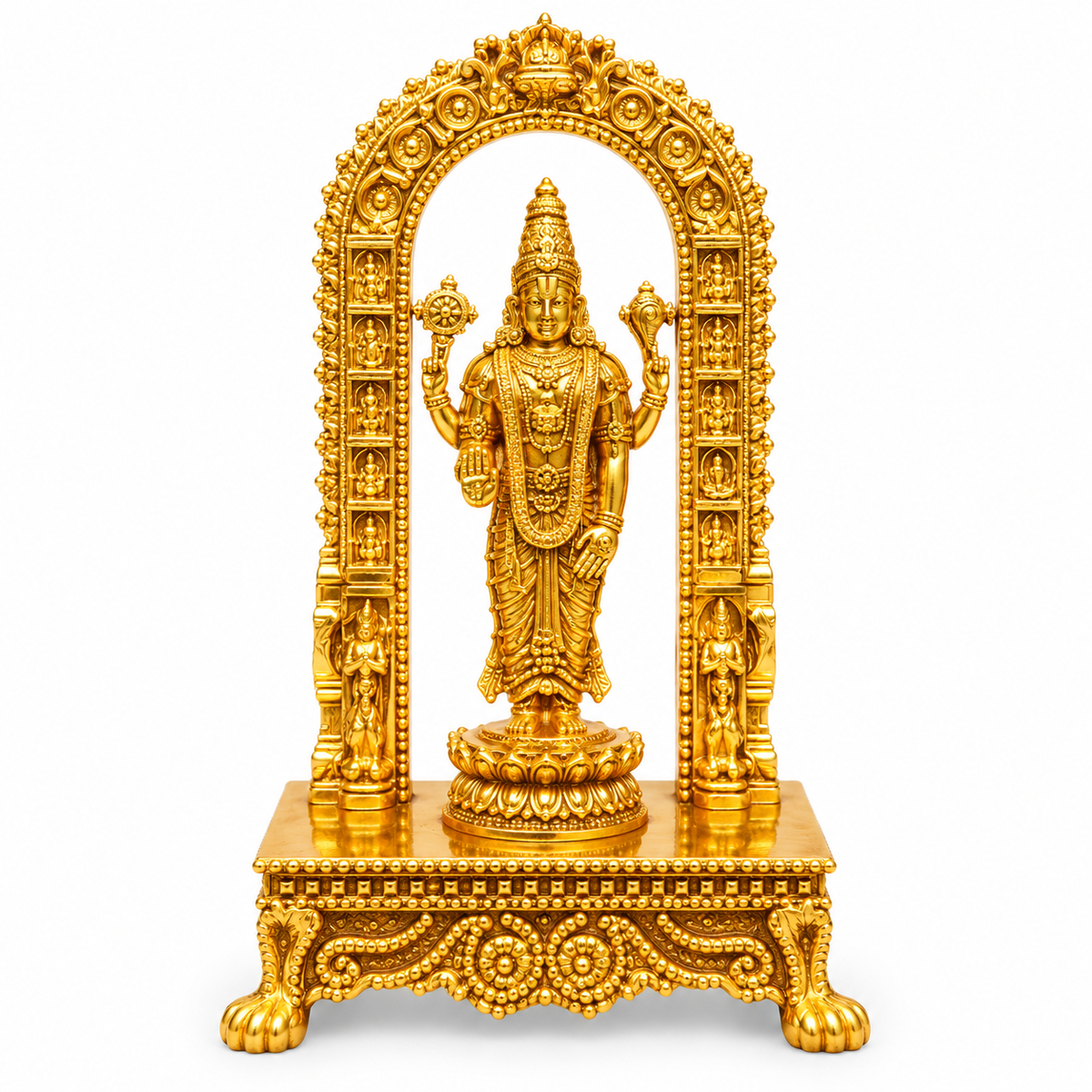 22KT Gold Vyankateshwar Swami Idol