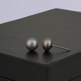 Dusty Lilac Pearl Stud Earrings