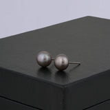Dusty Lilac Pearl Stud Earrings