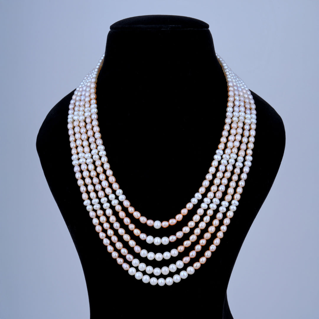 5 line Combination Pearl Mala