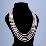 5 line Combination Pearl Mala