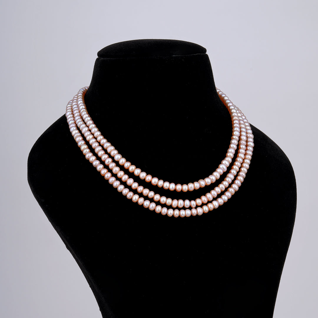 3 line- Pearl Lilac Flat Mala Mala