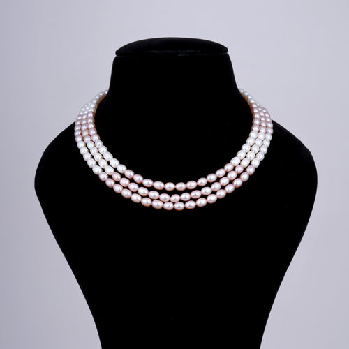 Harmony Tri Layer Pearl Necklace