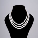 3 line- Pearl Round Gradation Mala