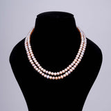 2 line Colourful Round Pearl Mala