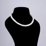 1 line Big Off White Flat Pearl Mala