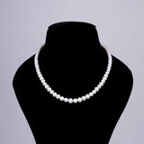 1 line Half Round Gradation Pearl Mala