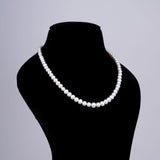 1 line Half Round Gradation Pearl Mala