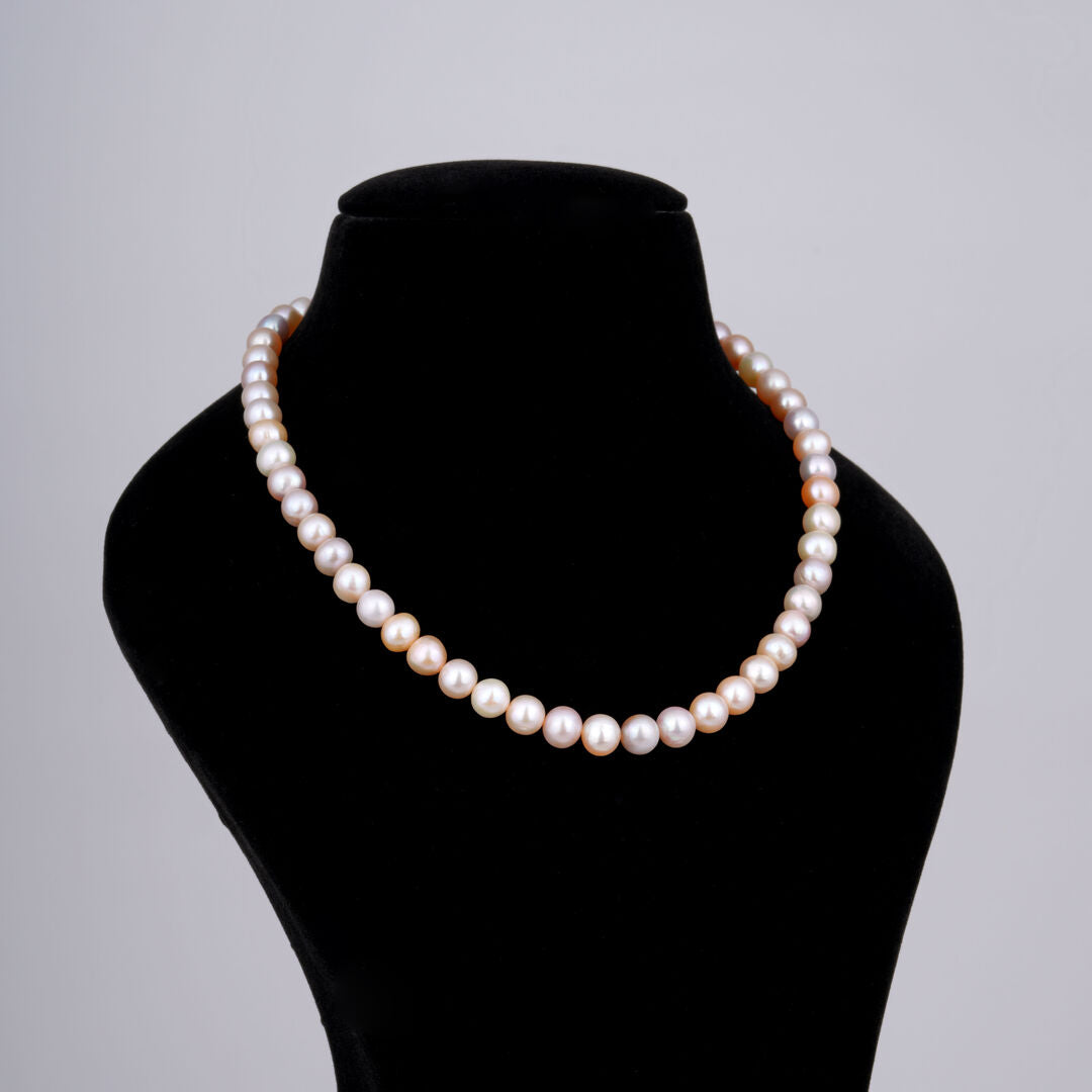 1 line Small Multicolour Round Pearl Mala