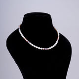 1 line Rainbow Oval Pearl Mala