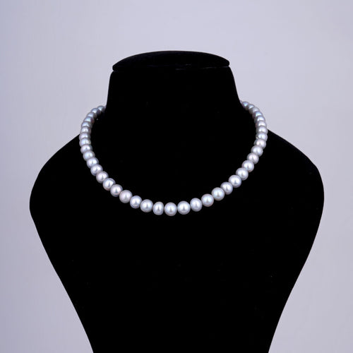 Light Grey Pearl Necklace