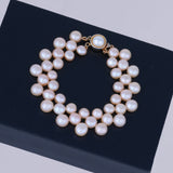 Rose Quartz Pearl Bracelet