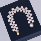 Rose Quartz Pearl Bracelet