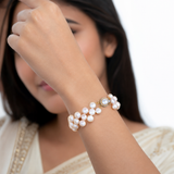 Rose Quartz Pearl Bracelet