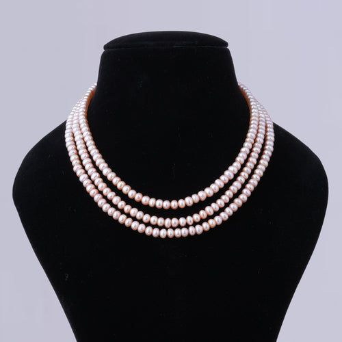 Grace Pink Pearl Necklace