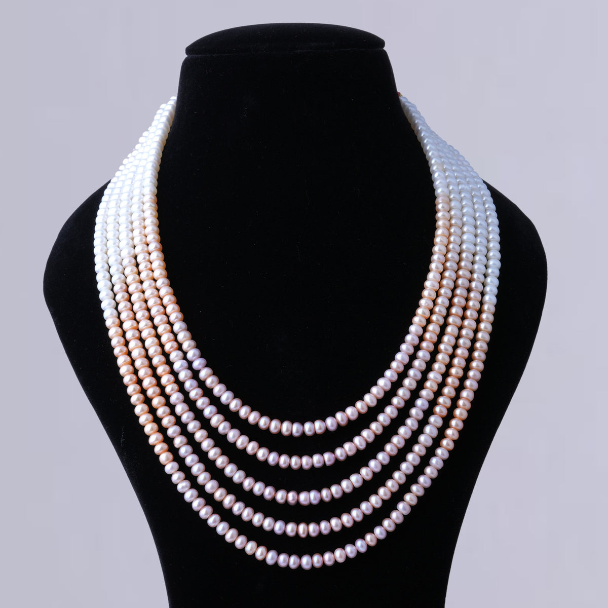 Color Fall 5-Layer Pearl Necklace