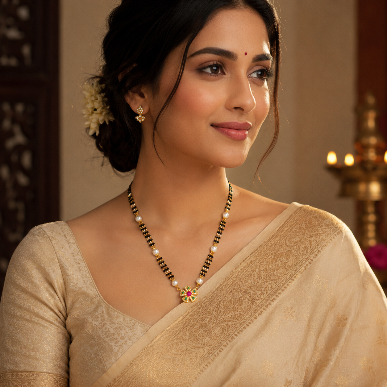 Parijat Glow 22KT Gold Mangalsutra