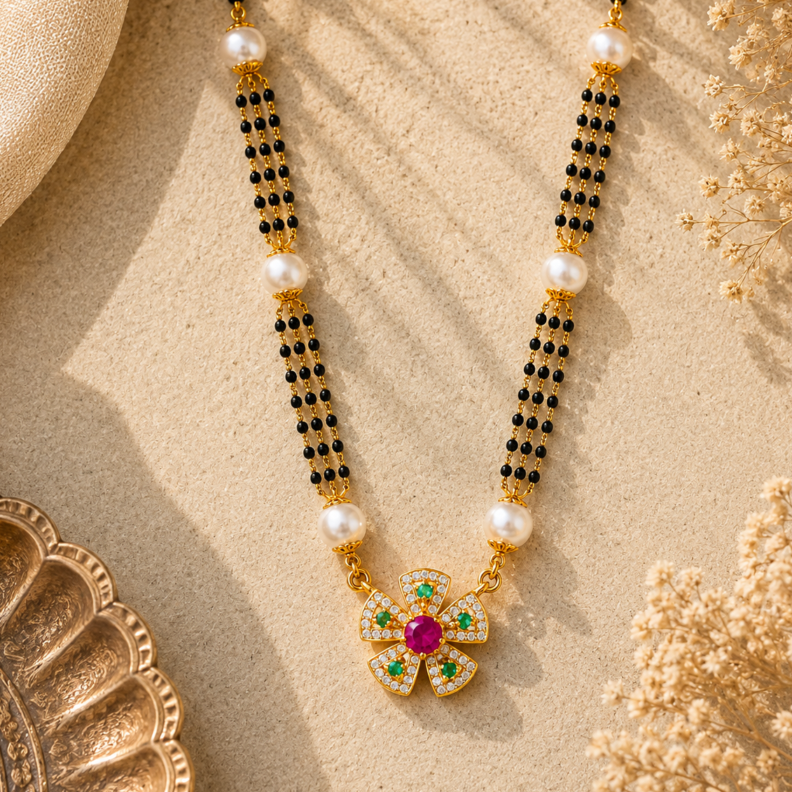 Parijat Glow 22KT Gold Mangalsutra