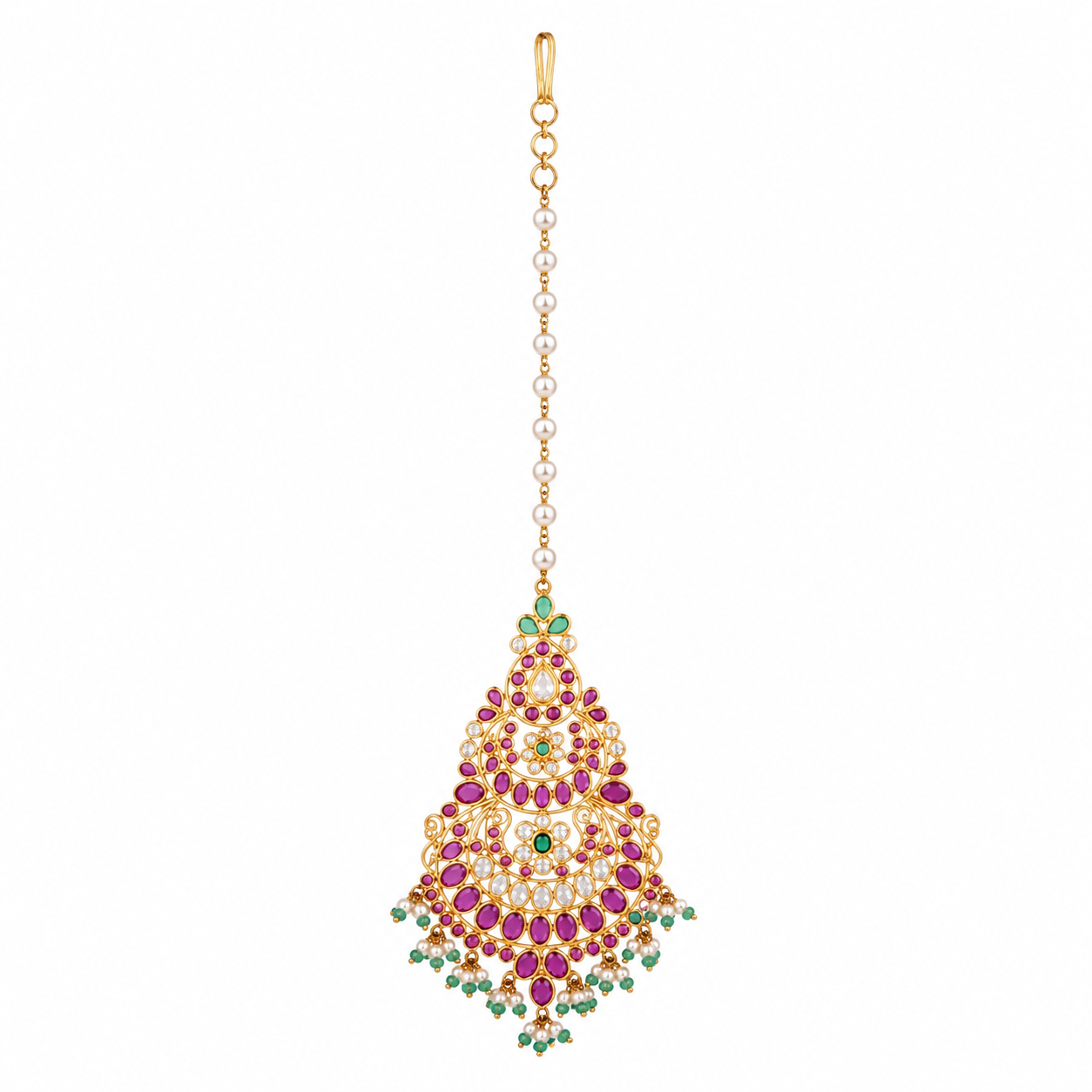 Parinika 22KT Gold Maang Tikka