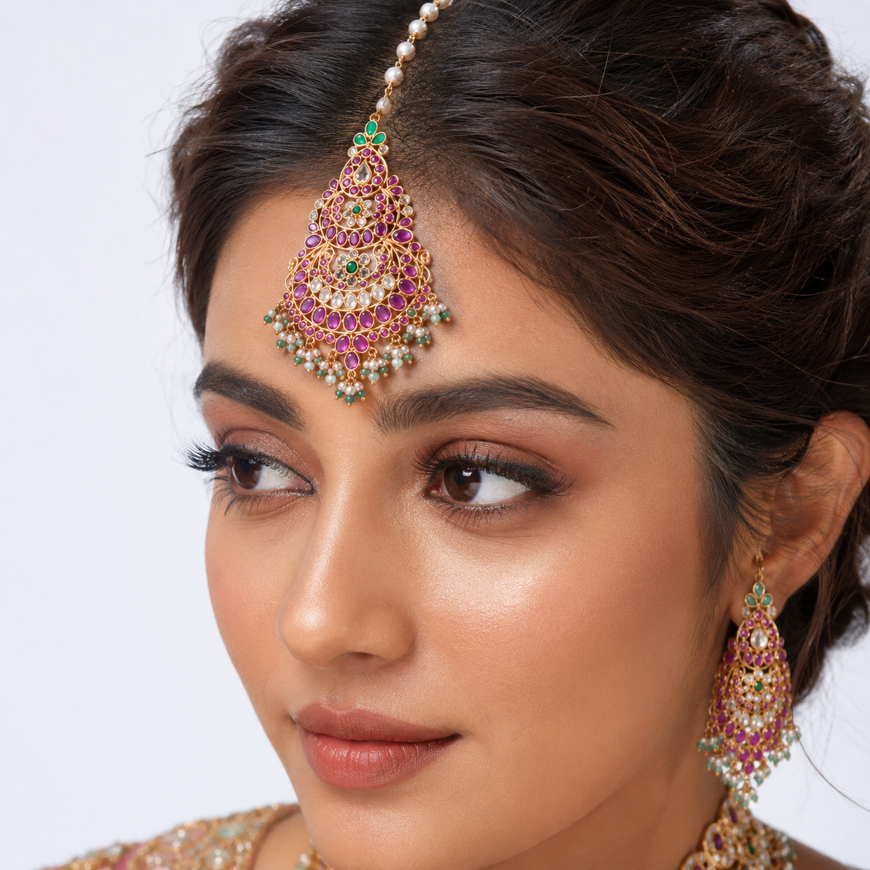 Parinika 22KT Gold Maang Tikka
