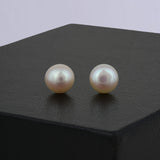 Peach Pearl Stud Earrings