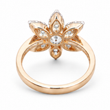 Pear Bloom 18KT Gold Diamond Ring