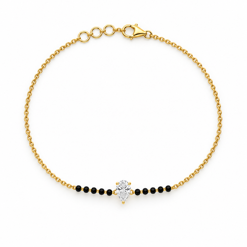 Pear Spark 14KT Lab Grown Diamond Mangalsutra Bracelet