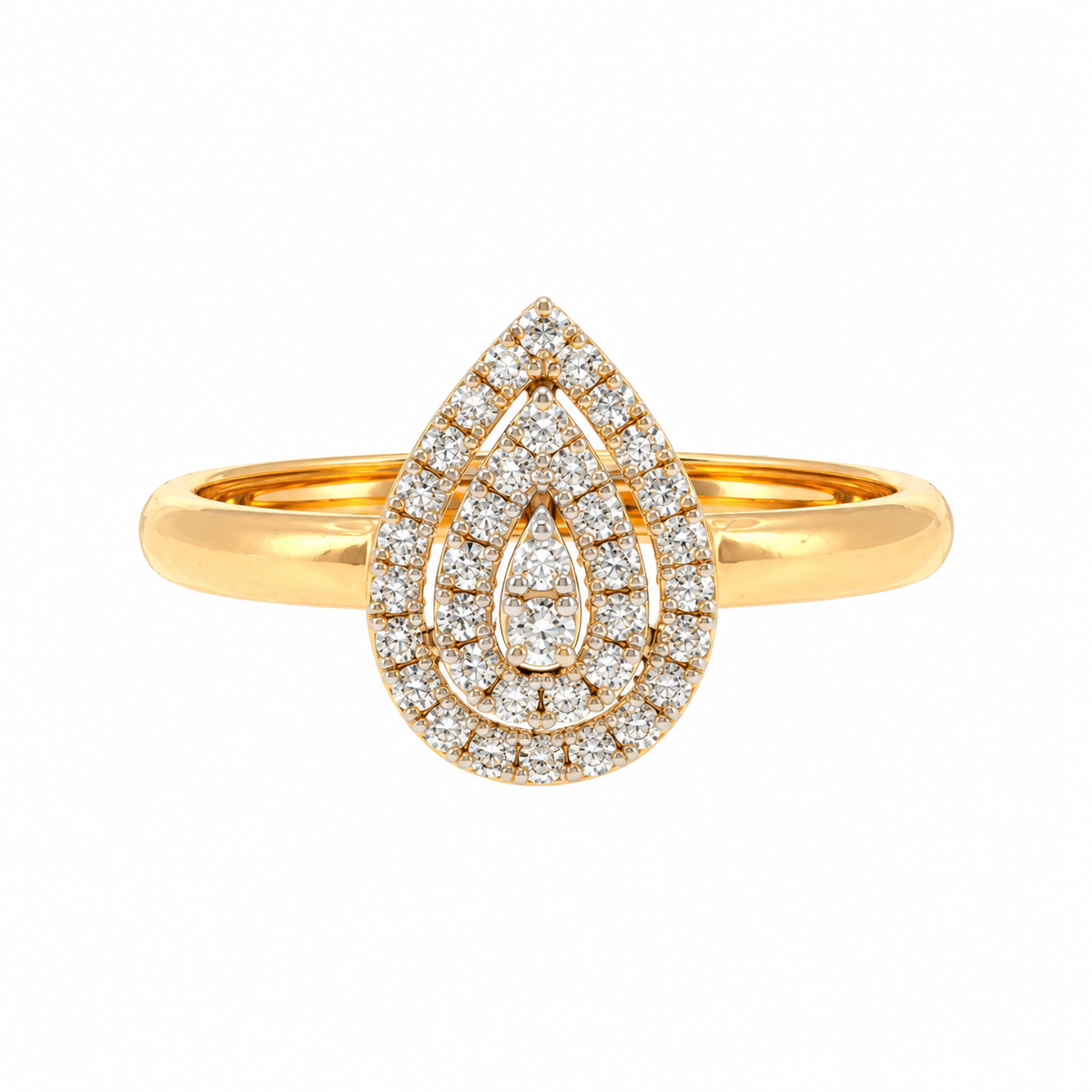 Pearluxe 14KT Gold Diamond Ring