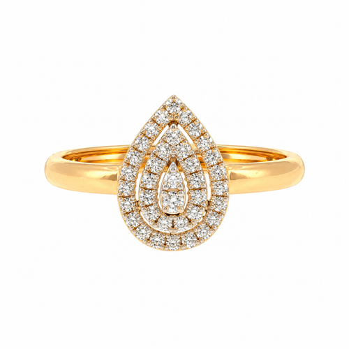 Pearluxe 14KT Gold Diamond Ring