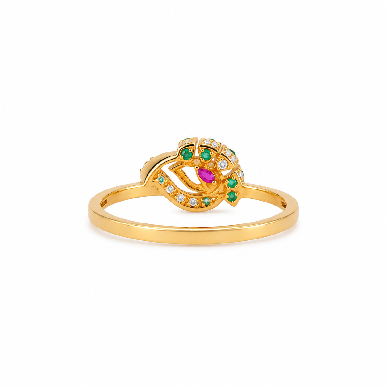 Petal Crest 22KT Gold Ring