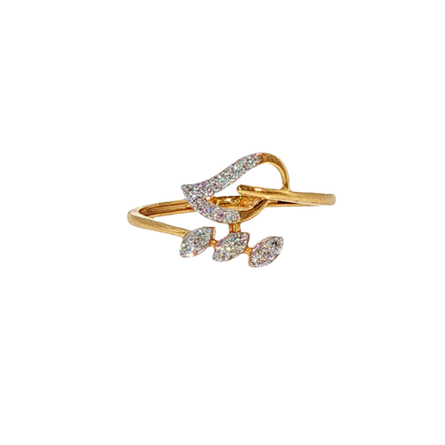 Petal Kiss 14KT Gold Lab Grown Diamond Ring