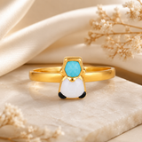 Petite Arctic 22KT Gold Ring