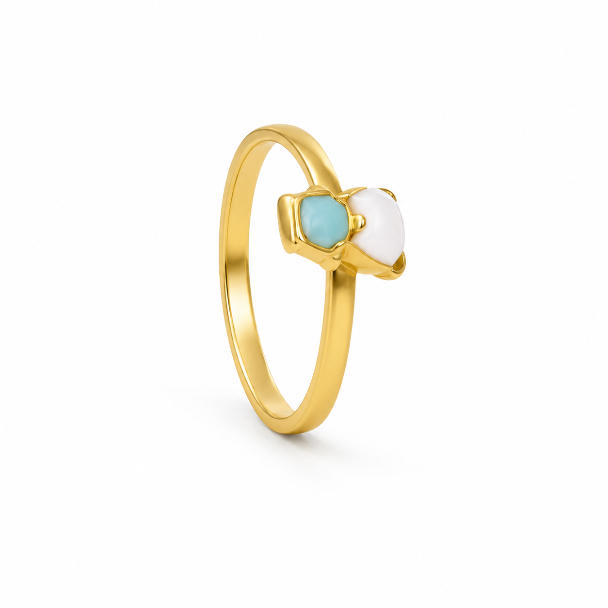 Petite Arctic 22KT Gold Ring