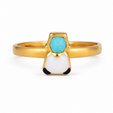 Petite Arctic 22KT Gold Ring