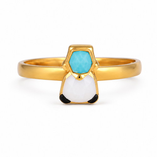 Petite Arctic 22KT Gold Ring For Kids