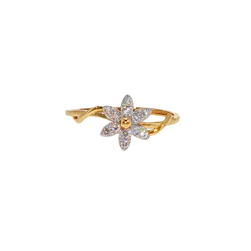 Petite Blossom 14KT Lab Grown Diamond Ring