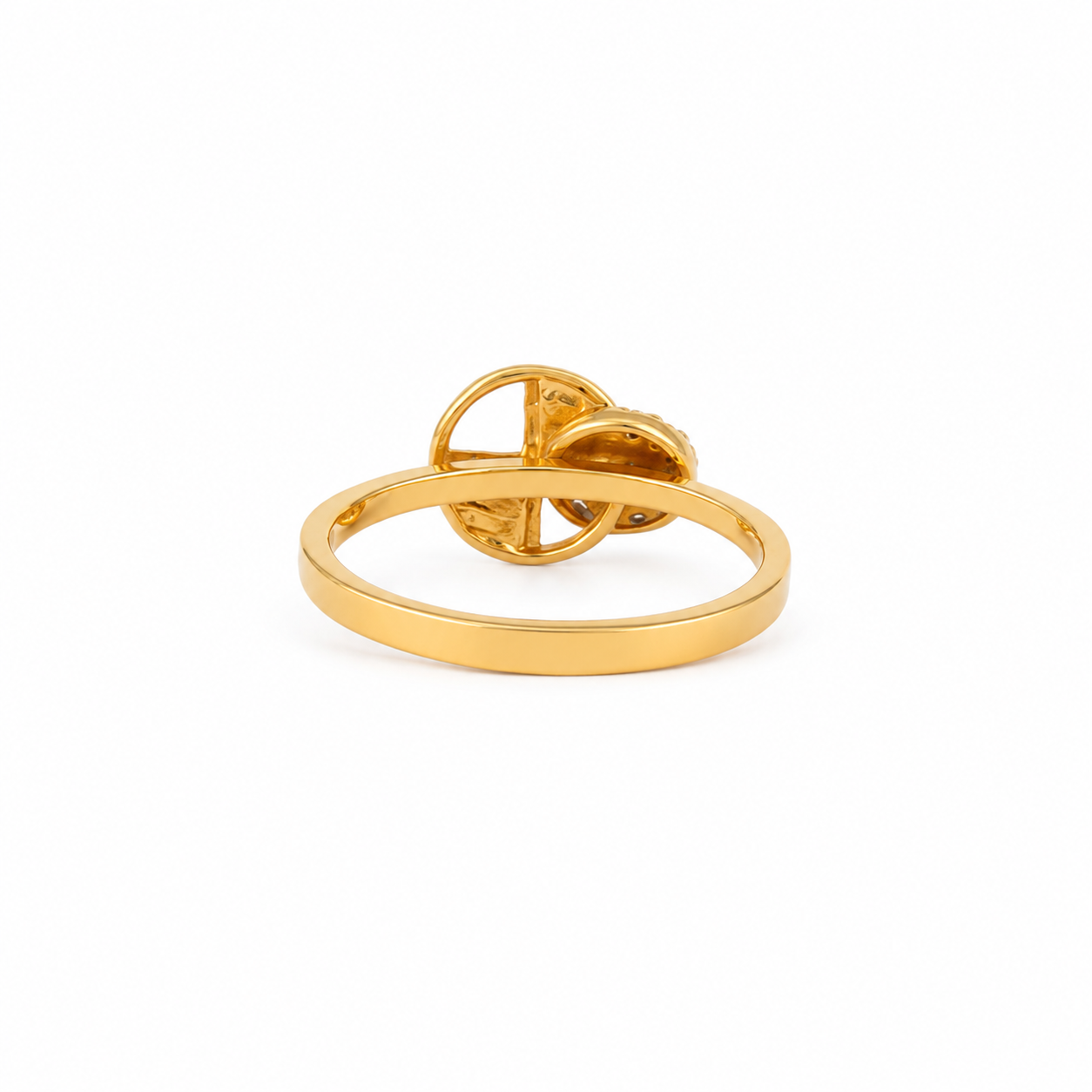 Pink Mosaic 22KT Gold Ring