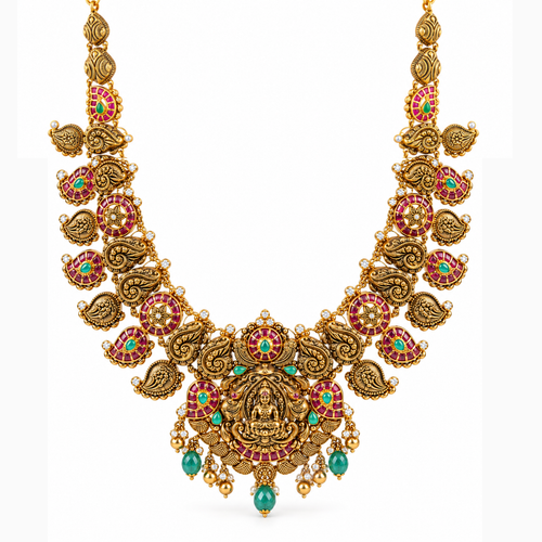 Prasada Heritage 22KT Gold Temple Necklace