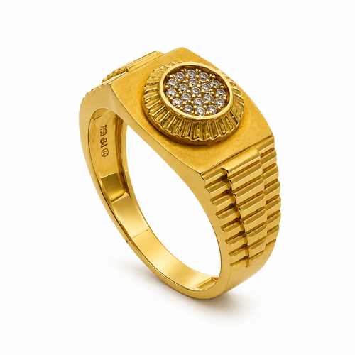 Radial Cluster 22KT Gold Ring